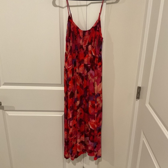 Pink floral midi dress - Picture 4 of 4